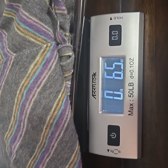 DEMOCRACY Dolman Sleeves Tie Front Top Sz XL Chevron Print In Gray Purple Yellow - Picture 11 of 11